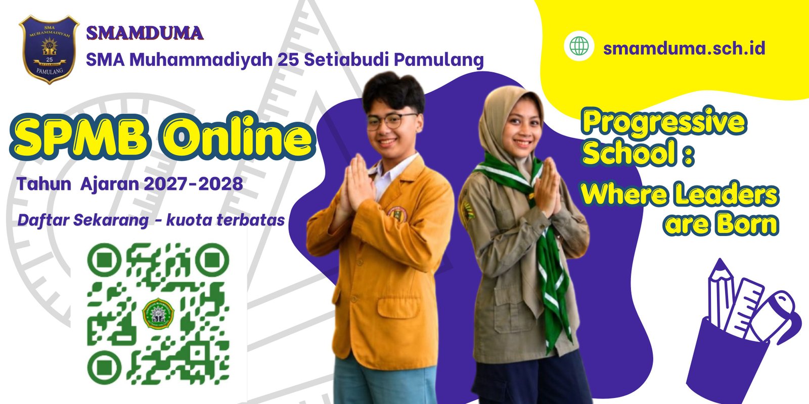 Banner SPMB SMAMDuma 2027/2028