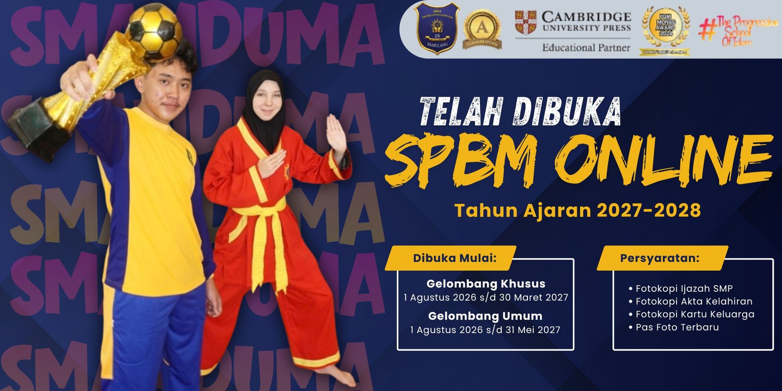 Banner SPMB Online SMAM 25 Pamulang 2027-2028