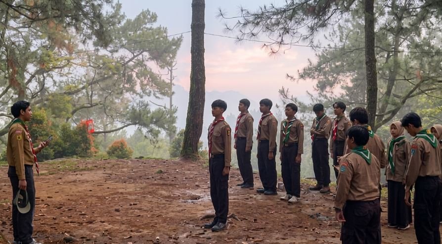 Dari Kaki Gunung Halimun Salak, Kader Hizbul Wathan SMAMDuma Diuji Mental dan Iman