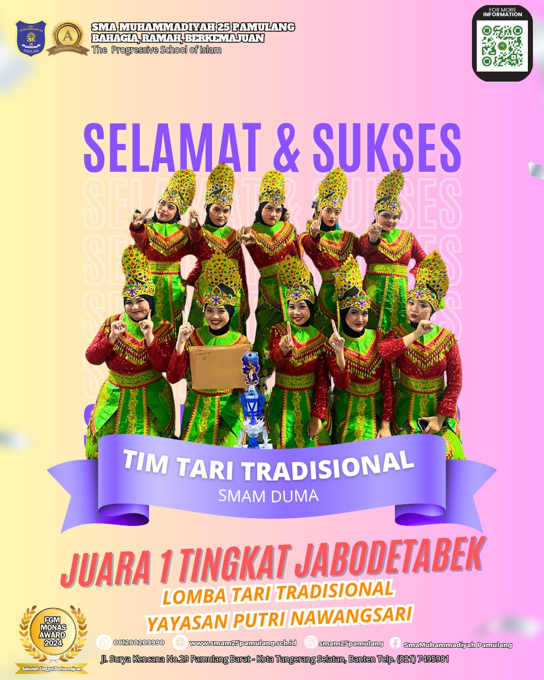 Lomba Tari Tradisional Putri Nawangsari Indonesia
